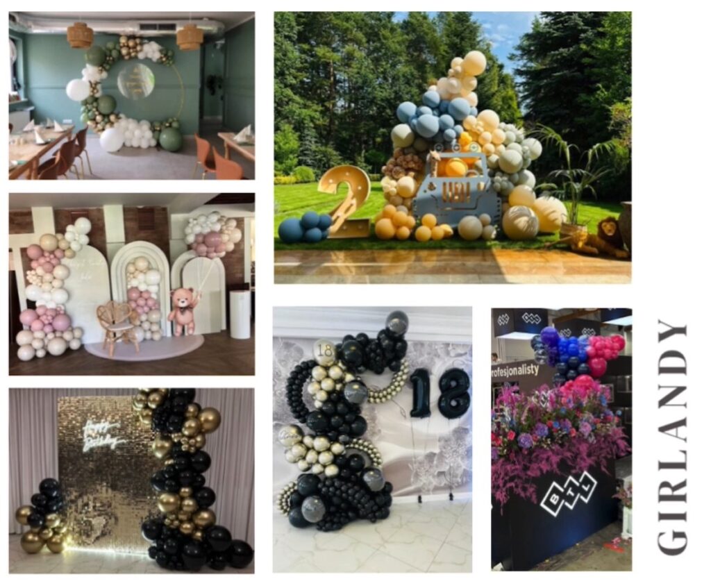 balony z helem Warszawa